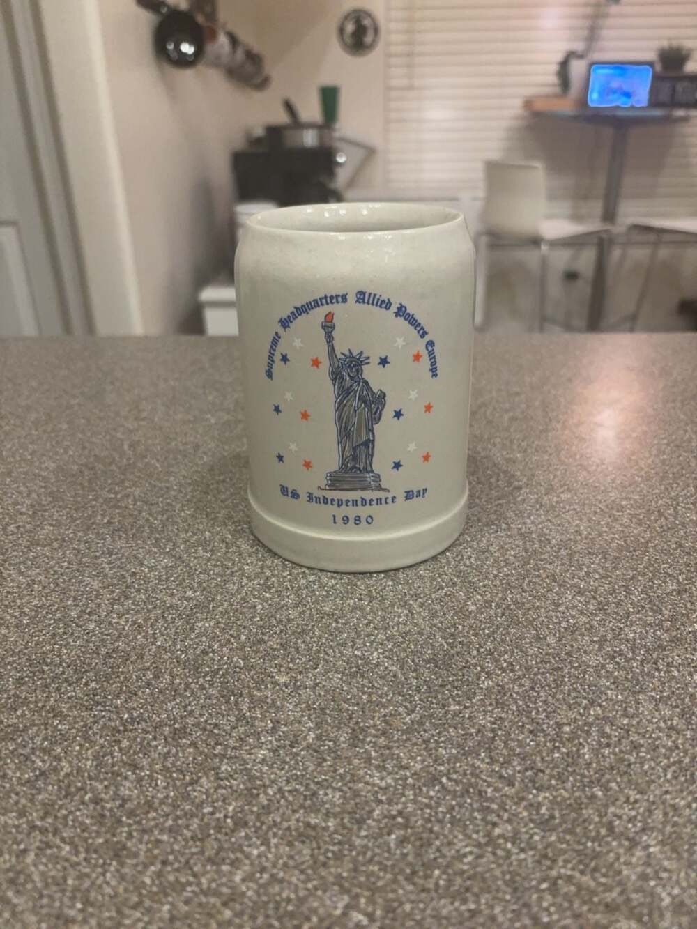 Vintage 1980 Gerz Supreme Headquarters Allied Powers Europe Beer Stein 0.5L